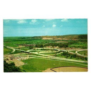 Vintage Postcard Cloverleaf Highway Mission Valley San Diego California 395 to 8